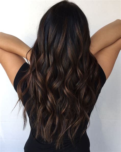 Balayage on Dark Hair .